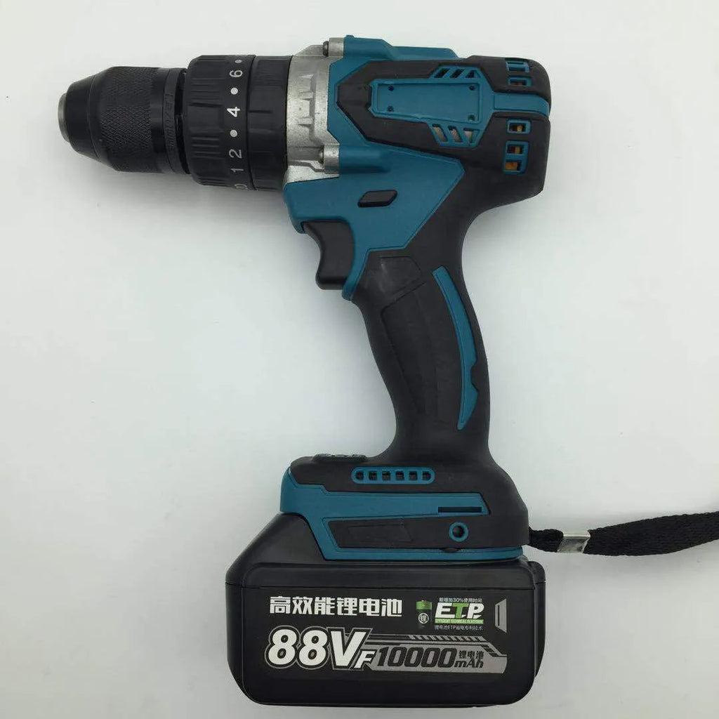 21V cordless multifunction impact drill and electric screwdriver tool with a 13mm chuck