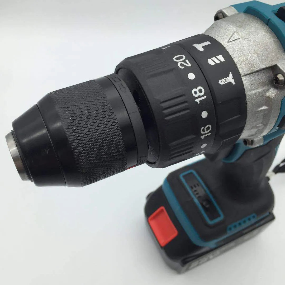 21V cordless multifunction impact drill and electric screwdriver tool with a 13mm chuck