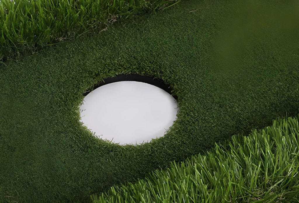 Green golf training mat with PP grass surface and high elastic EVA base available in custom sizes