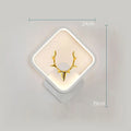 Art Deer Antler Wall Lamp with remote control and Nordic deer head design