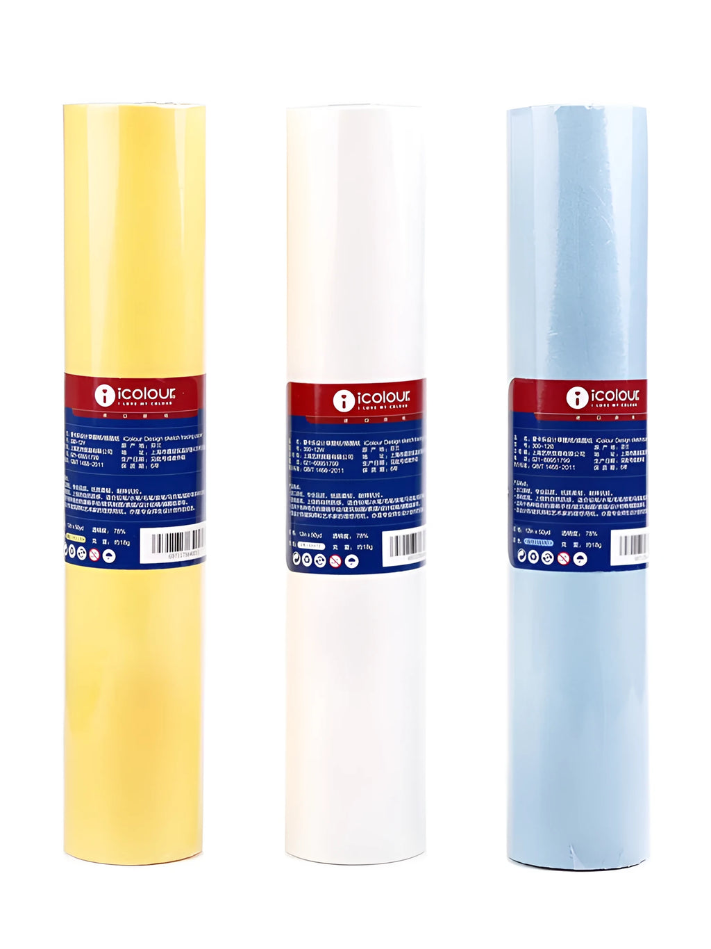 Aikale white and yellow sketch scroll paper roll for drawing, showing 12-inch and 18-inch width options.