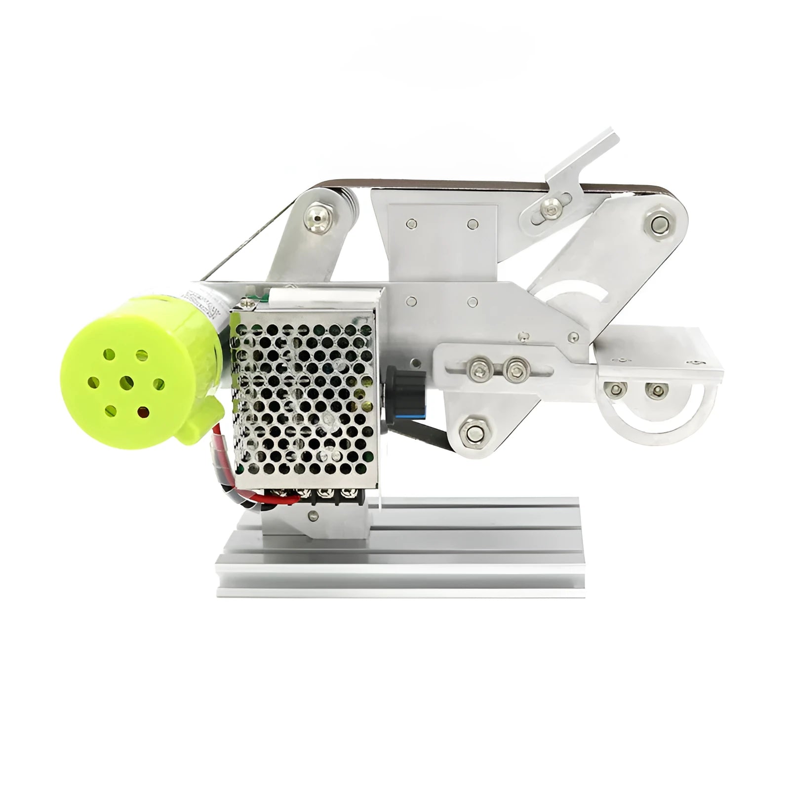 895 fixed-angle grinding machine with multifunctional belt system on desktop