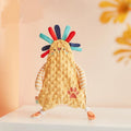 Baby comfort towel doll with bunny ears, 40cm short plush, PP cotton filling, in rabbit colour option