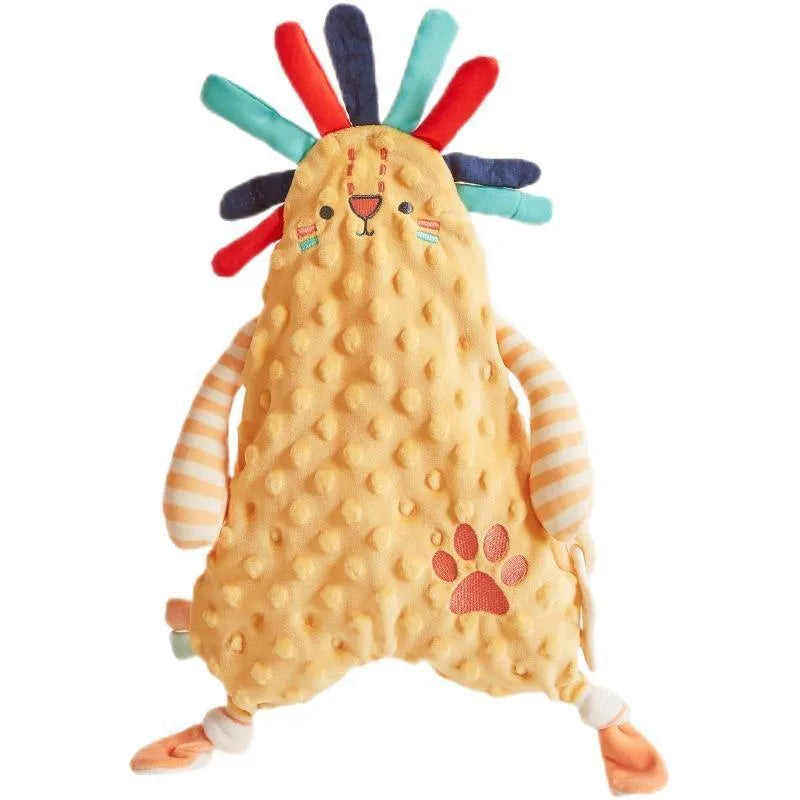Baby comfort towel doll with bunny ears, 40cm short plush, PP cotton filling, in rabbit colour option