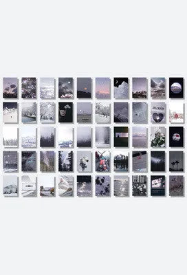 Japanese paper stickers for hand account collage with 50 different 4x6cm pattern designs