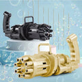 Kids bubble machine gun toy in ABS plastic with battery compartment and removable bubblehead