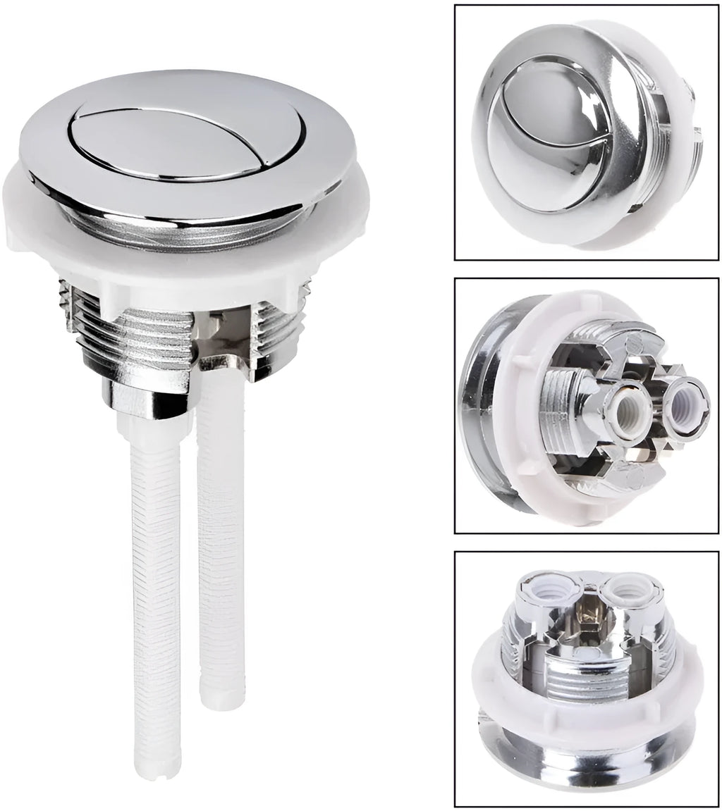 ABS plastic double-button toilet flush accessory for 38mm ground drainage systems