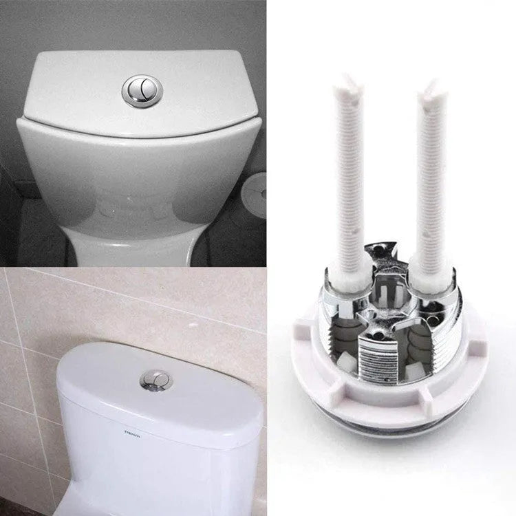 ABS plastic double-button toilet flush accessory for 38mm ground drainage systems