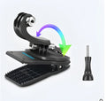 360-degree rotating backpack clip mount for GoPro and action cameras with aluminium alloy clip