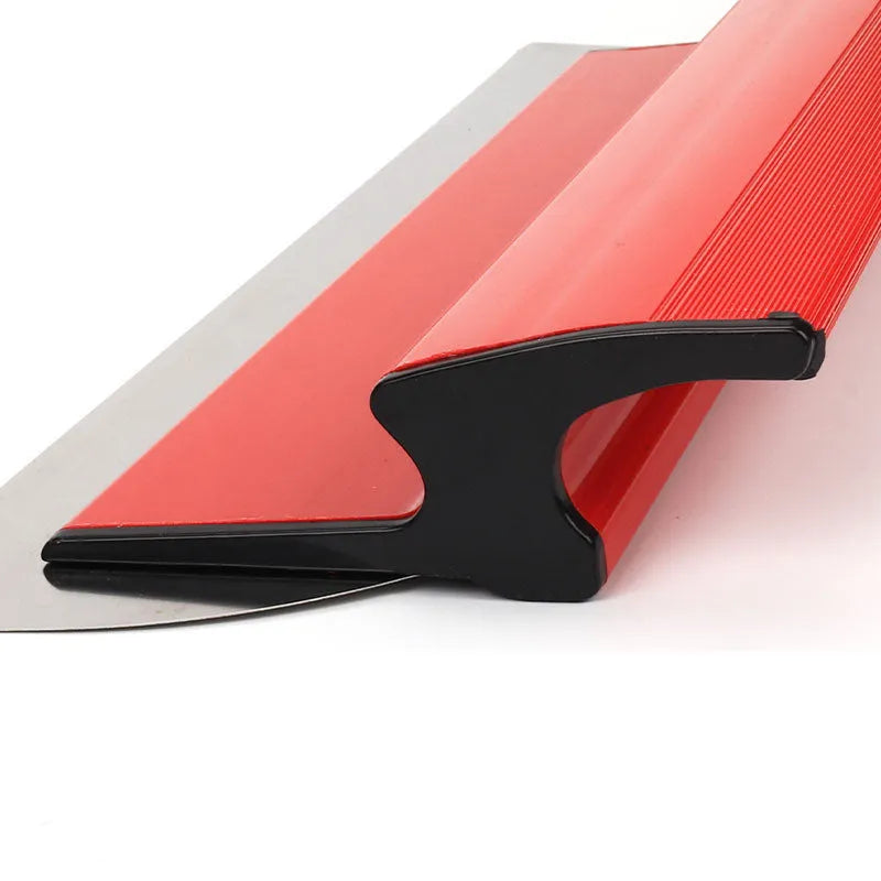 40cm grey artifact leveling scraper with red finish for wall putty and wallpaper paste removal