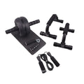 Resistance bands push-up bar abdominal exerciser set in green, red, or black colour options