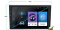 Black Android car navigator with large rotating LCD screen for GM vehicles