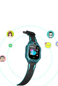 Z6 Q19 children's smart phone watch in green, purple or red with 1.44 inch touch screen display