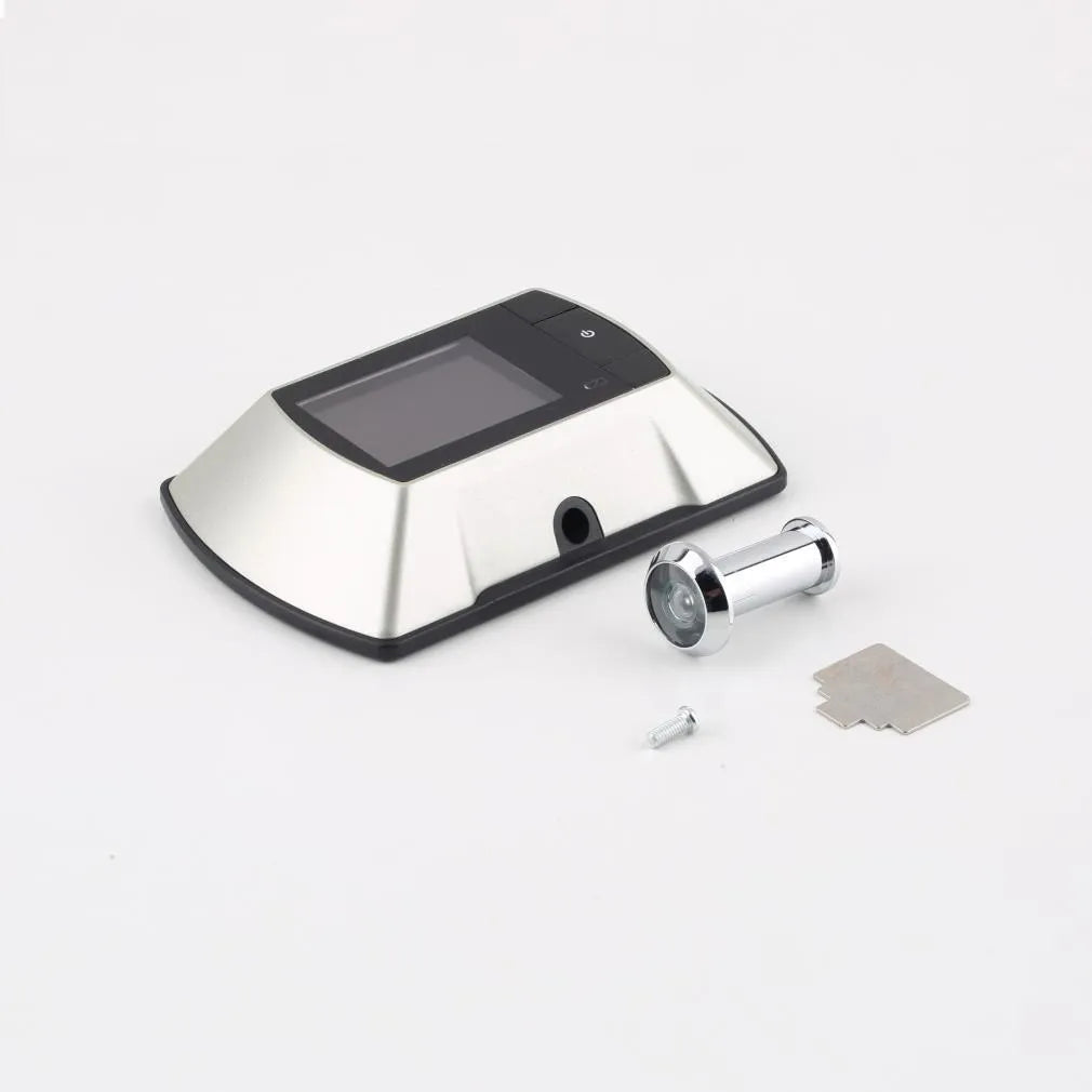 Digital door peephole monitor with LCD screen and wireless camera for home security