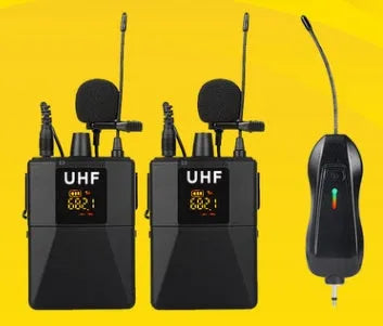 Black Little Bee X3 wireless lavalier microphone with clothing clip.