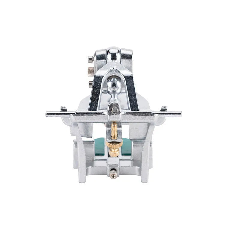 Korean dental articulator with adjustable components for crown and bridge laboratory work
