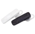 Black and white wireless Bluetooth earphones showing earbud design with 10-metre range and voice control features