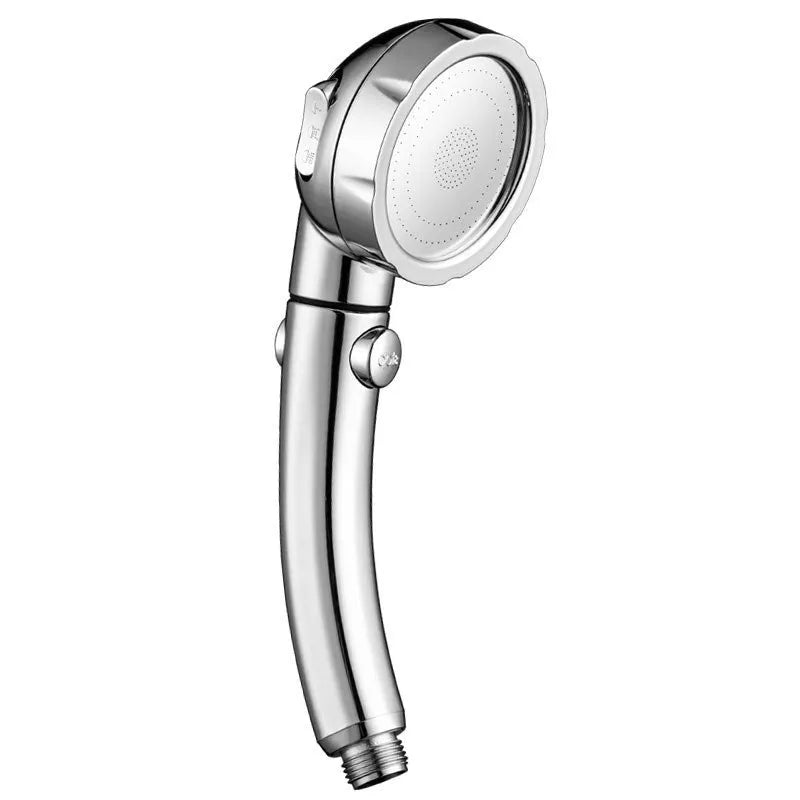ABS handheld shower head with universal 4-point fitting in blue colour option