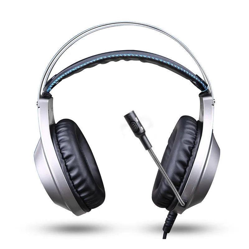 Black USB wired computer headset with microphone for PC desktop and notebook connectivity