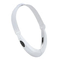 White facial lifting device with dual light therapy and vibration functions for home facial care