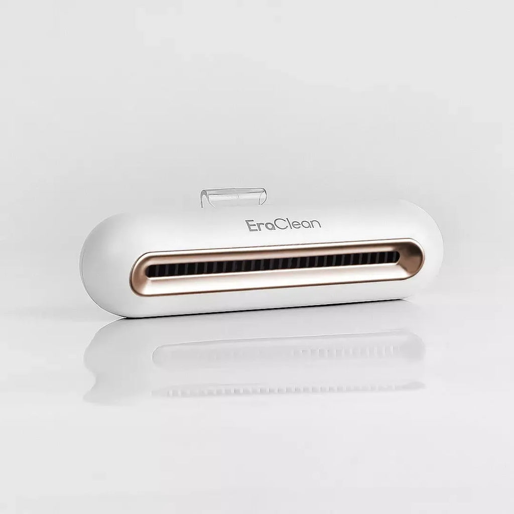 Rose gold USB-powered refrigerator deodorant steriliser with activated carbon filter for odour removal