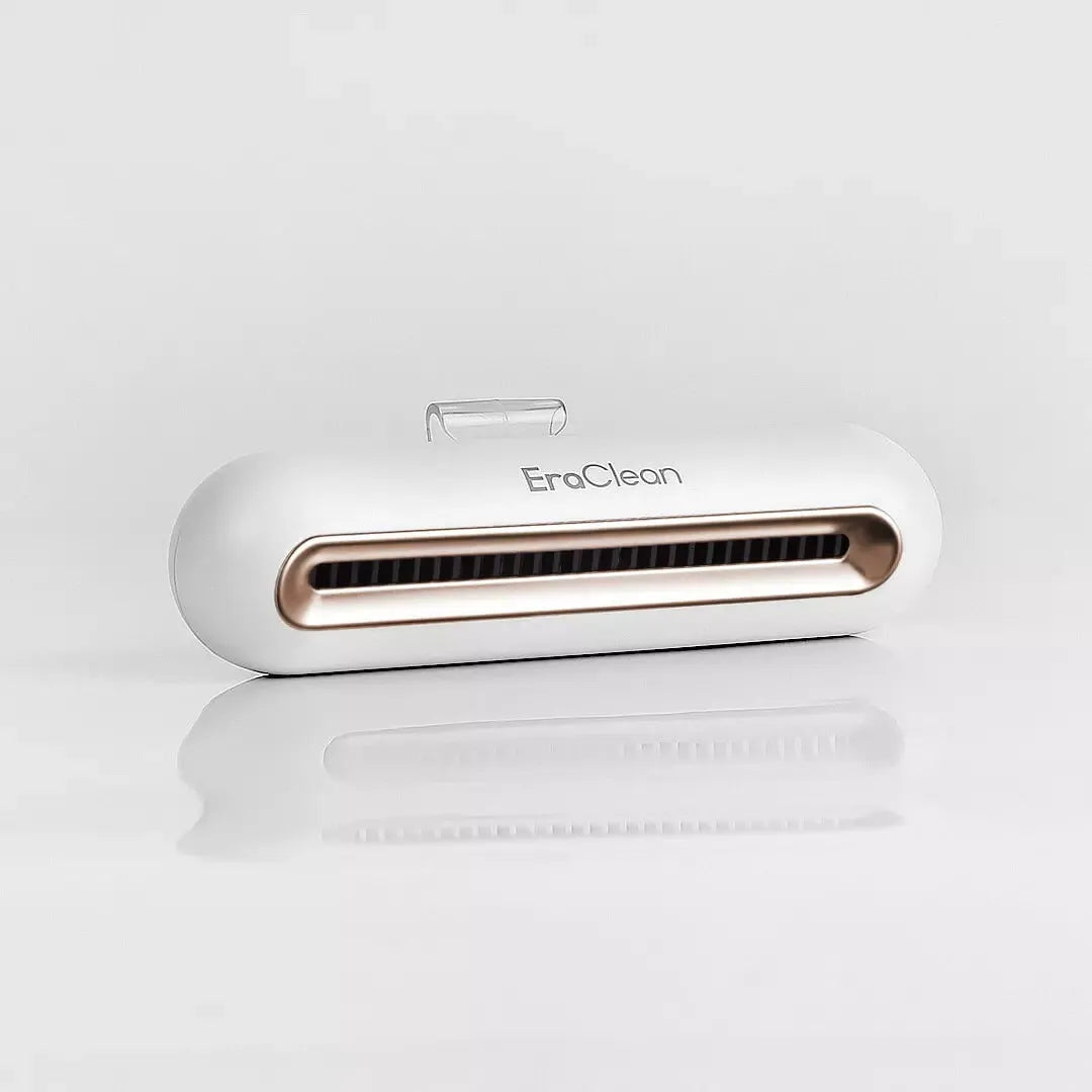 Rose gold USB-powered refrigerator deodorant steriliser with activated carbon filter for odour removal
