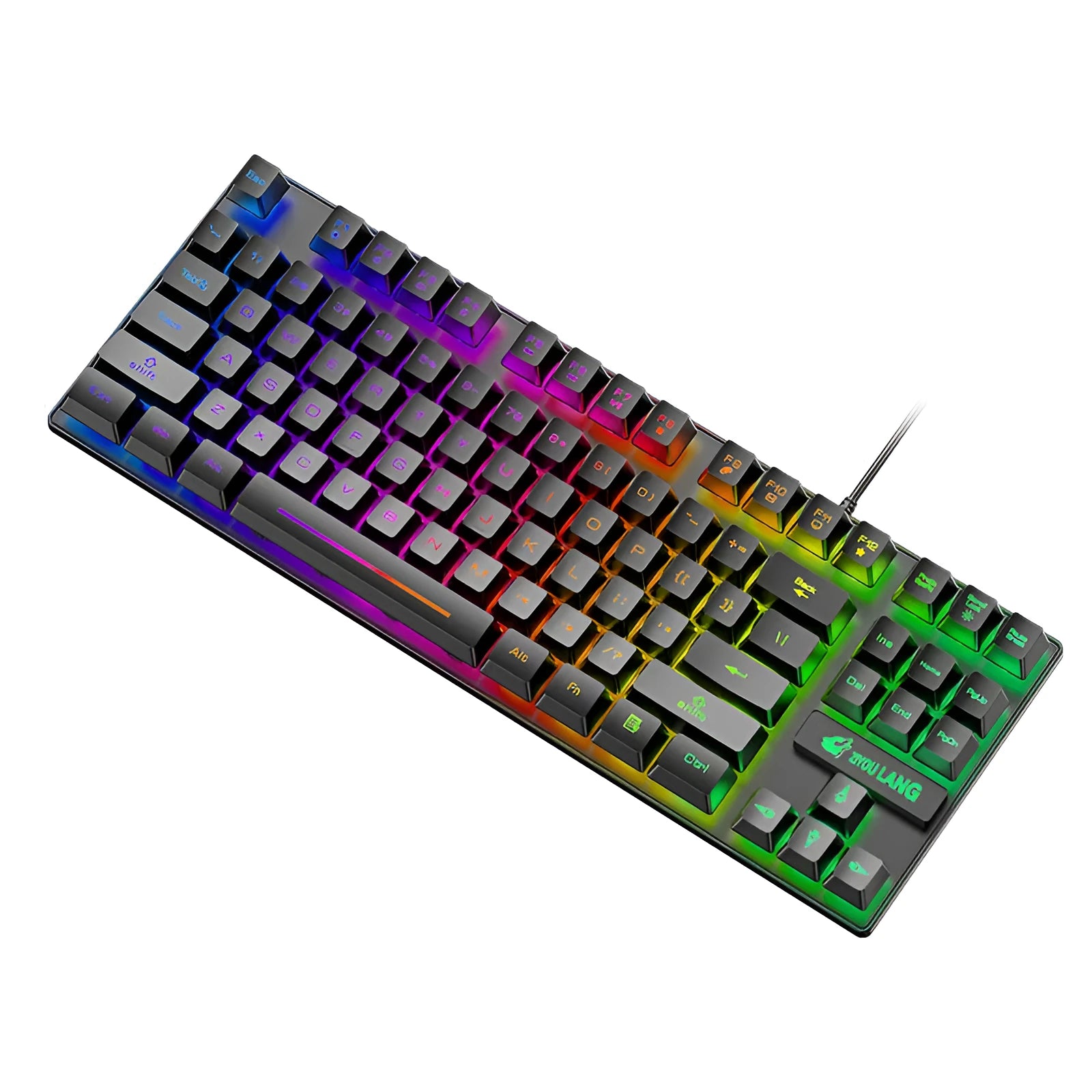 Mechanical gaming keyboard in multiple colours with simple design for notebook computers