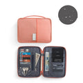 Waterproof travel passport cover in multiple colours showing document protection