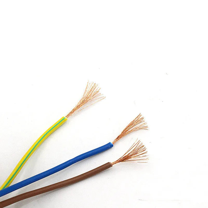 Black American standard power cord with US plug showing 1.2 metre length and PVC sheathing