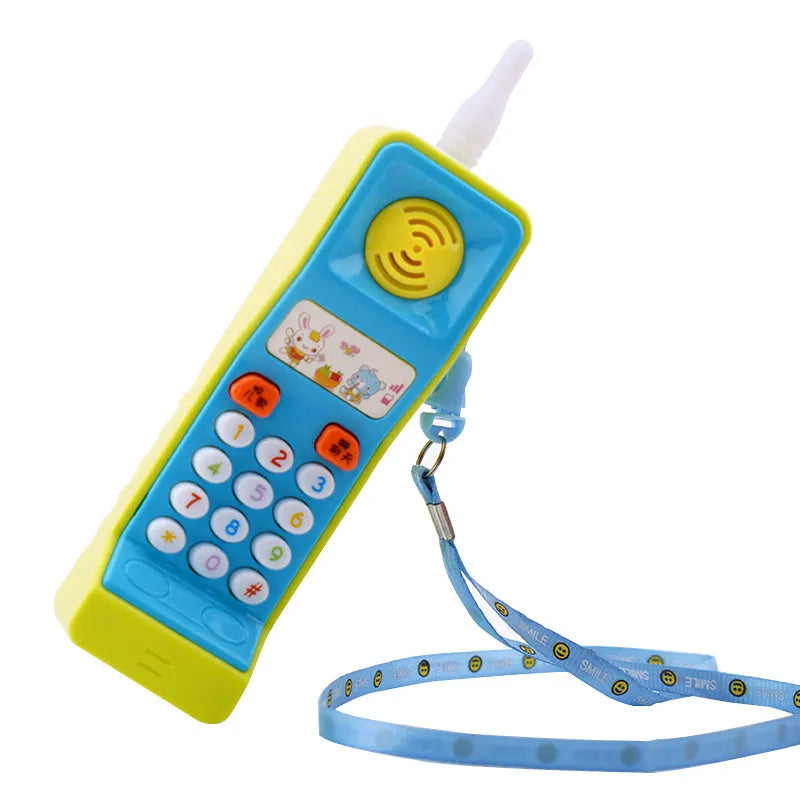Electronic sound and light educational toy with music themes and cartoon animal design for age 3+ children