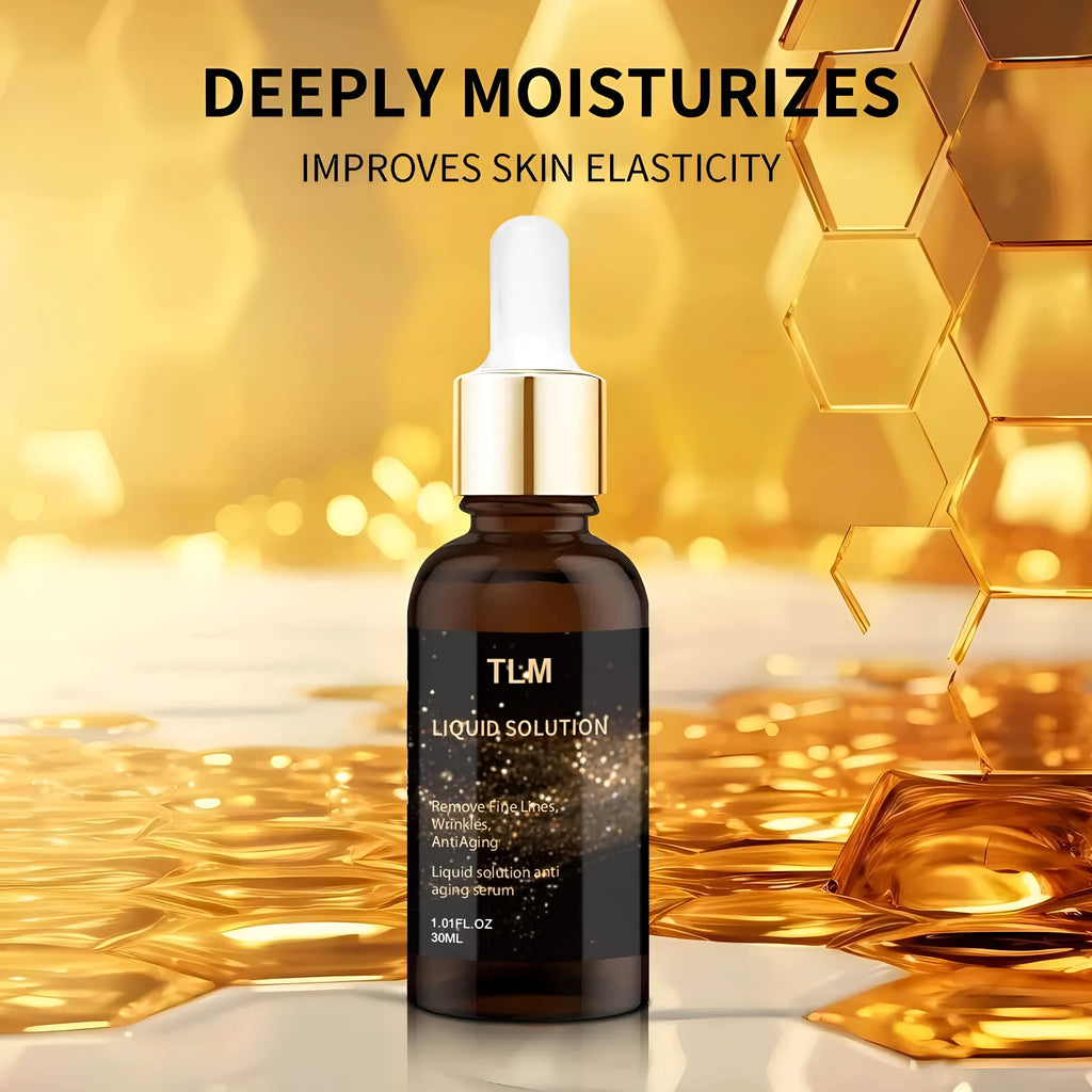 30ml facial liquid moisturiser bottle with hyaluronic acid formula