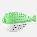 Silicone fish-shaped chew toy for cats in four colour options