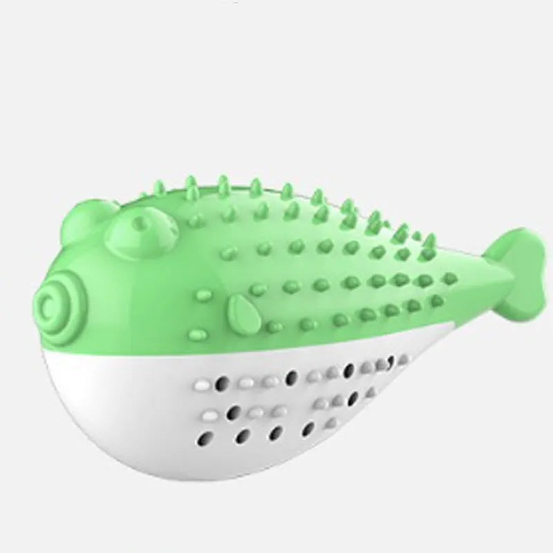 Silicone fish-shaped chew toy for cats in four colour options