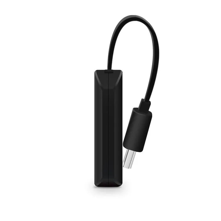 Small black HDMI USB dongle for screen mirroring phone to TV