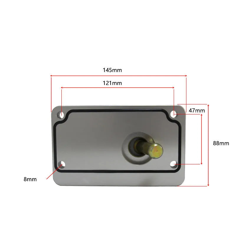 Silver aluminium alloy quick short rod gear shift lever replacement for Horton vehicles