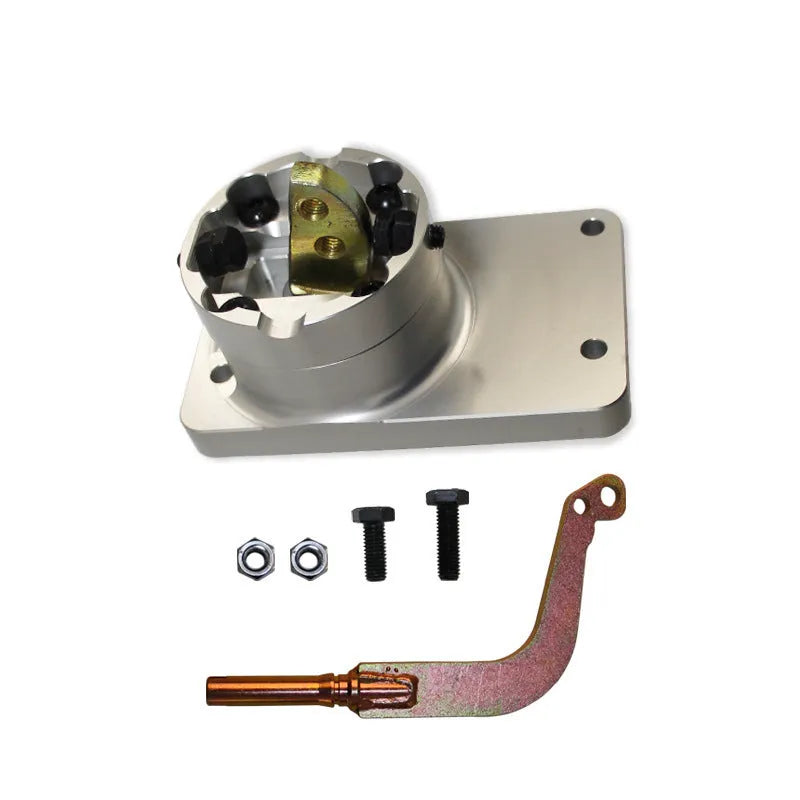 Silver aluminium alloy quick short rod gear shift lever replacement for Horton vehicles