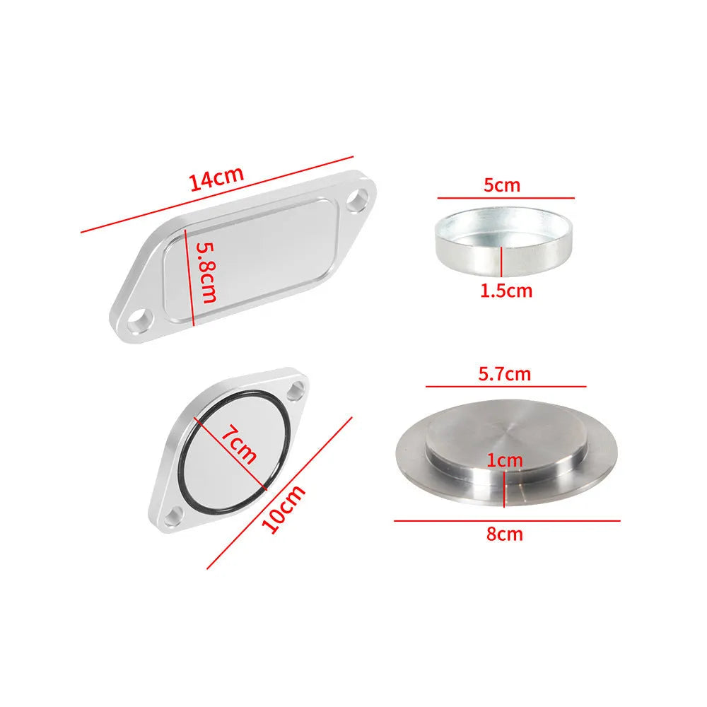 Silver aluminium alloy automotive engine valve cover replacement part