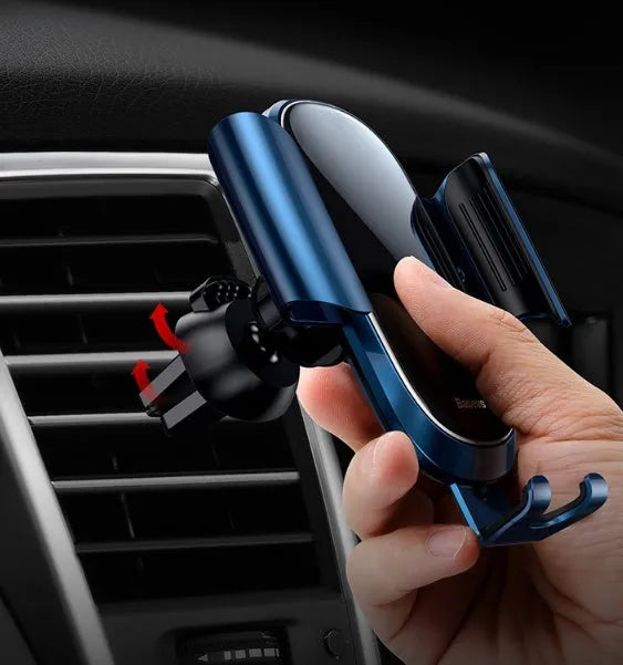 Universal smart car bracket mount in black, blue and silvery colours for mobile device holding