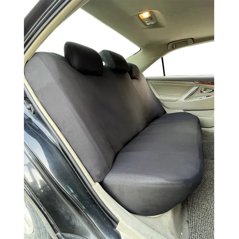 Polyester eyelet stitching car seat cover set in multiple colours with sponge padding
