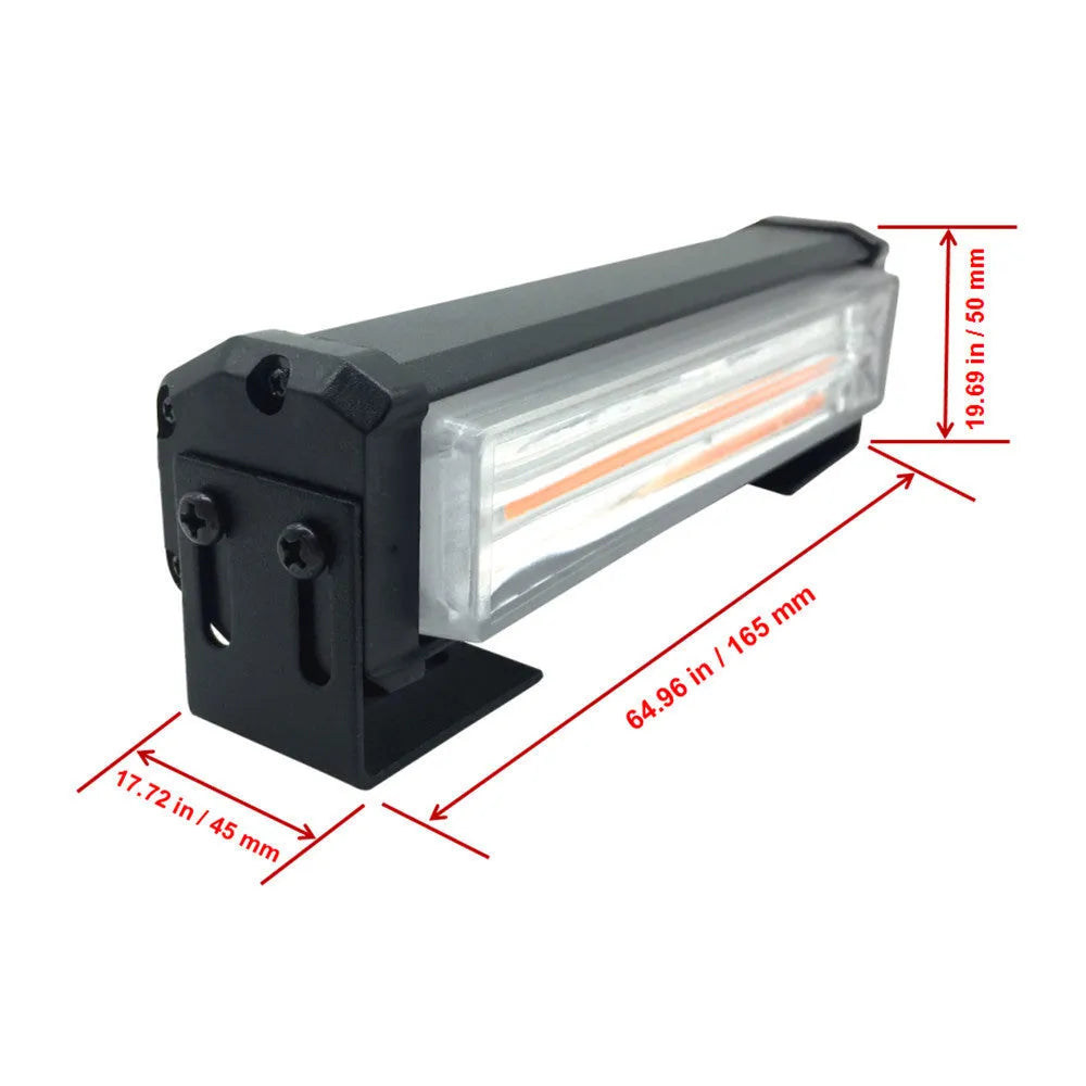 Yellow aluminium alloy drag car underbody strobe light with LED array