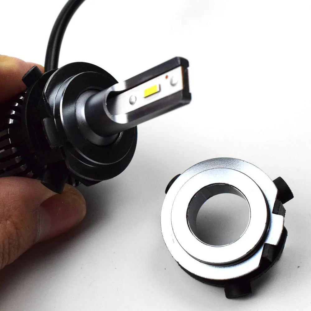 ABS plastic car LED headlight card holder showing 3.8cm x 3.7cm x 1cm dimensions
