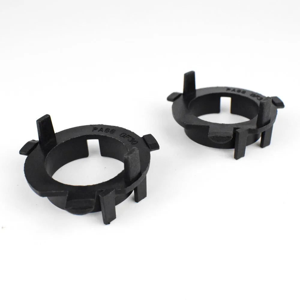 ABS plastic car LED headlight card holder showing 3.8cm x 3.7cm x 1cm dimensions