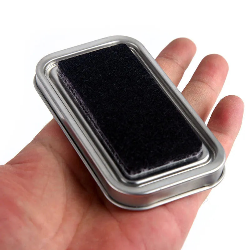 Rectangular oily stamp pad for DIY rubber stamps in five colours with quick-drying ink