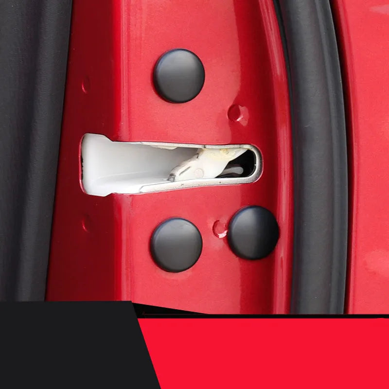 12 black ABS car door screw cap protective covers for Mazda series, waterproof and dustproof