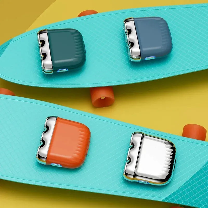 Three-head magnetic mini electric shaver in four colour options