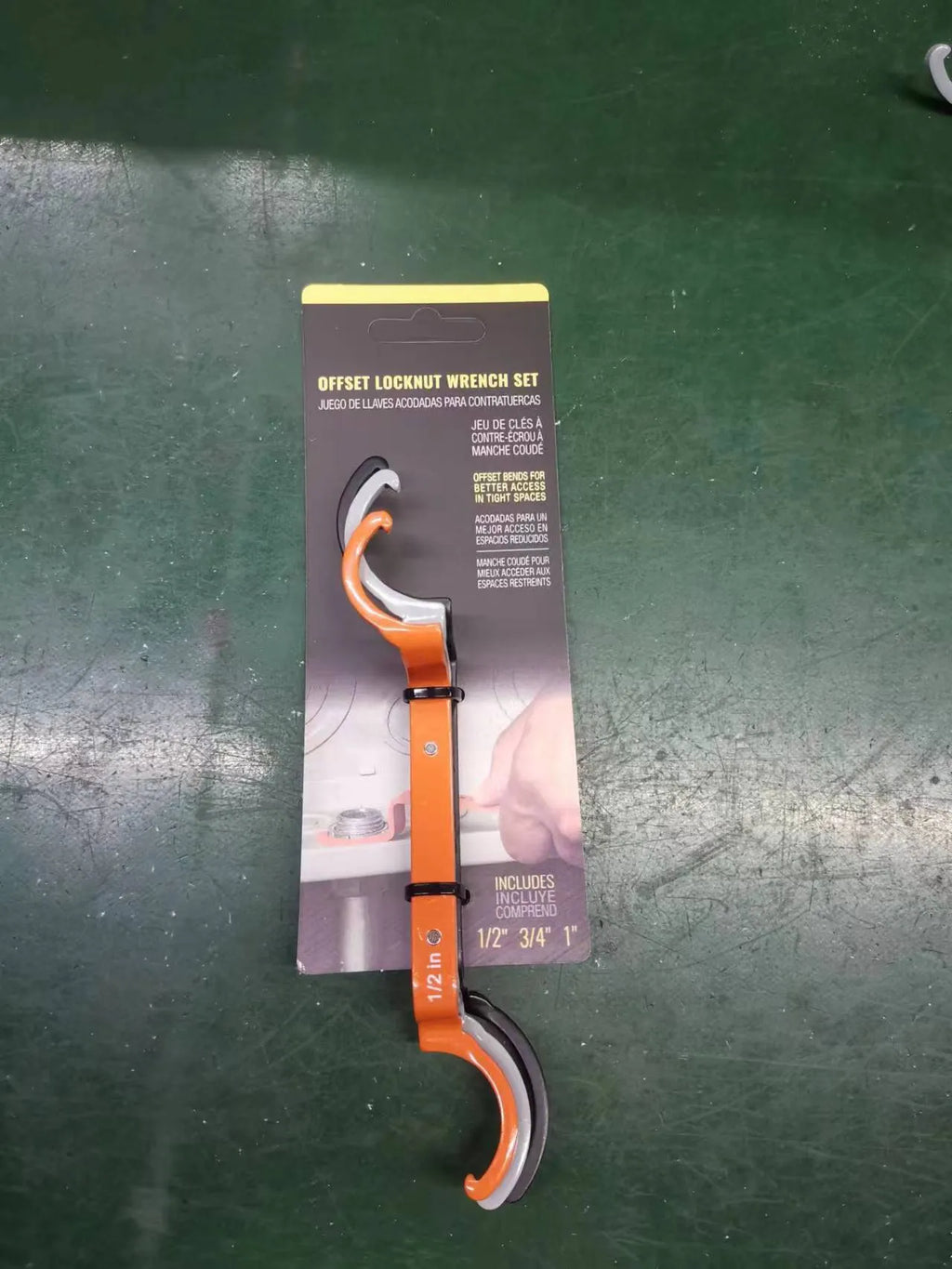Orange, grey, and black magnetic suction locking wrenches from the H251 three-piece set laid out on a surface.