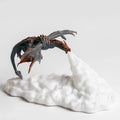 3D printed dragon lamp night light with fire or ice dragon design and USB charging cable