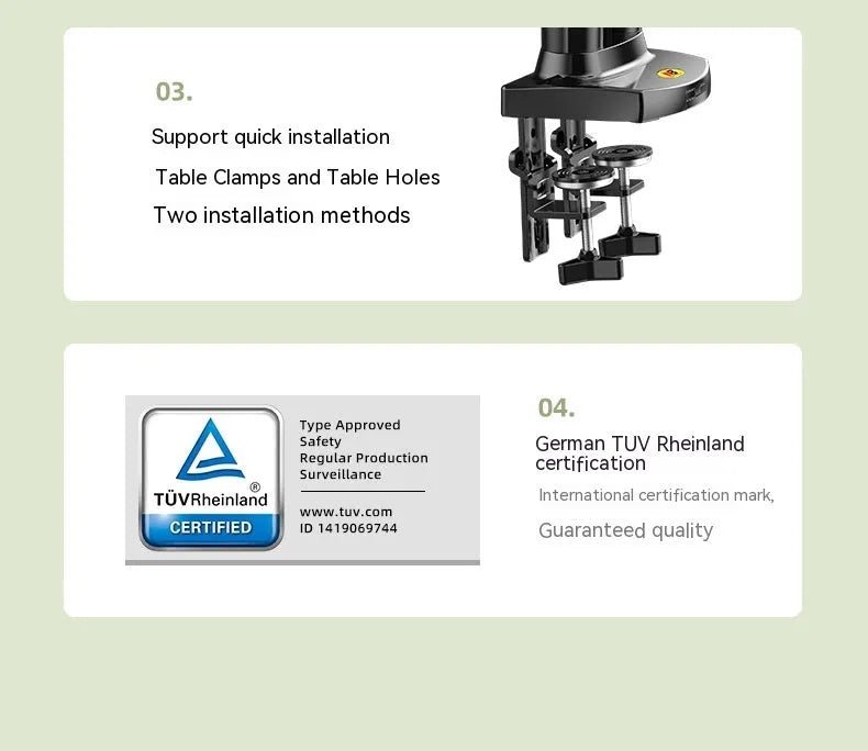 Dual screen monitor bracket with lifting mechanism for height adjustment