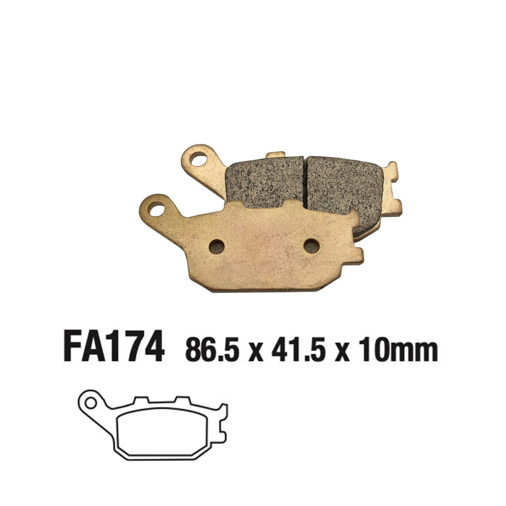 Motorcycle brake pads for Honda CBR954RR and CBR929RR rear brake replacement