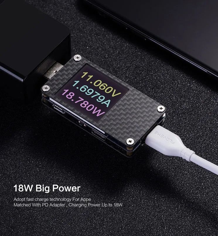 White MFi-certified USB-C to Lightning fast charging cable, 1 metre long.